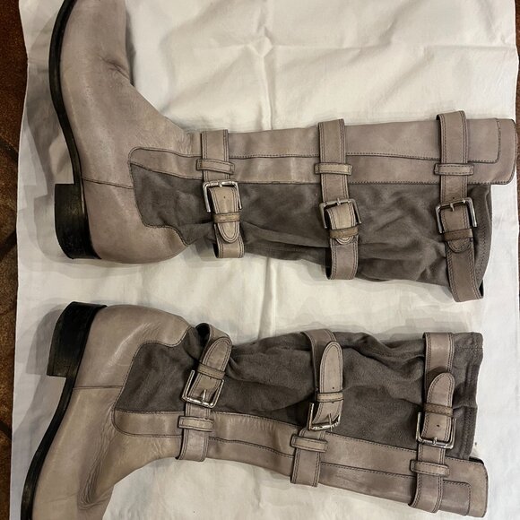 Cole Haan gray knee-high leather boots - Picture 5 of 5